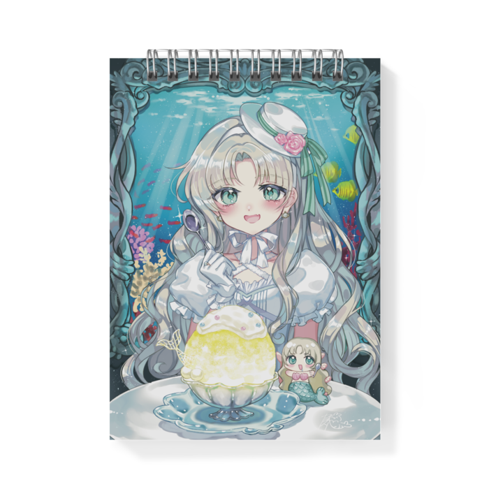 ぬいとパシャリ📷🍋 元人魚ちゃんメモ帳 - A6 - 両面