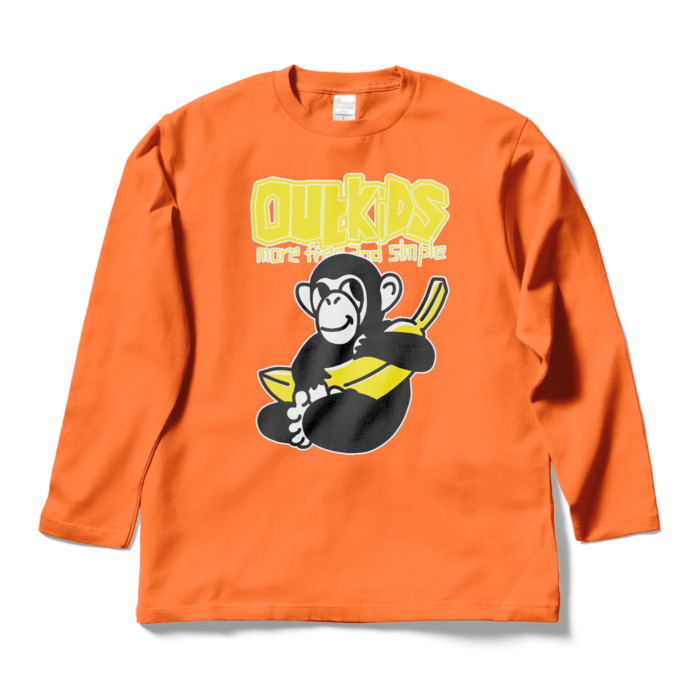 ロングスリーブTシャツ - L - オレンジ