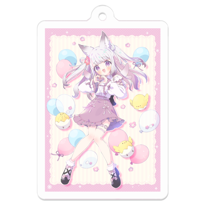 アクリルキーホルダー - 50 x 50 (mm)
