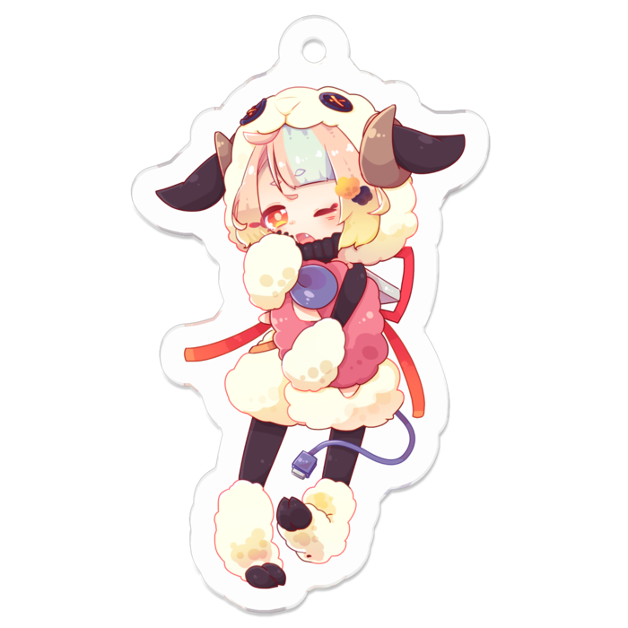 アクリルキーホルダー - 50 x 50 (mm)