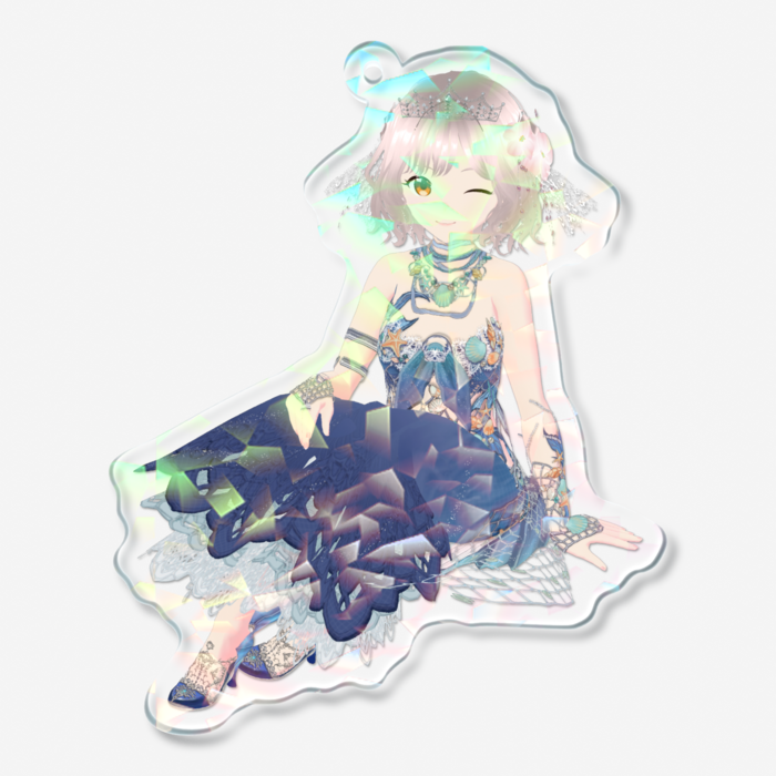 ホログラムアクリルキーホルダー - 70 × 70mm