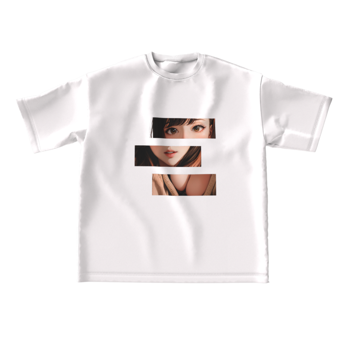 ビッグシルエットTシャツ - L - 両面