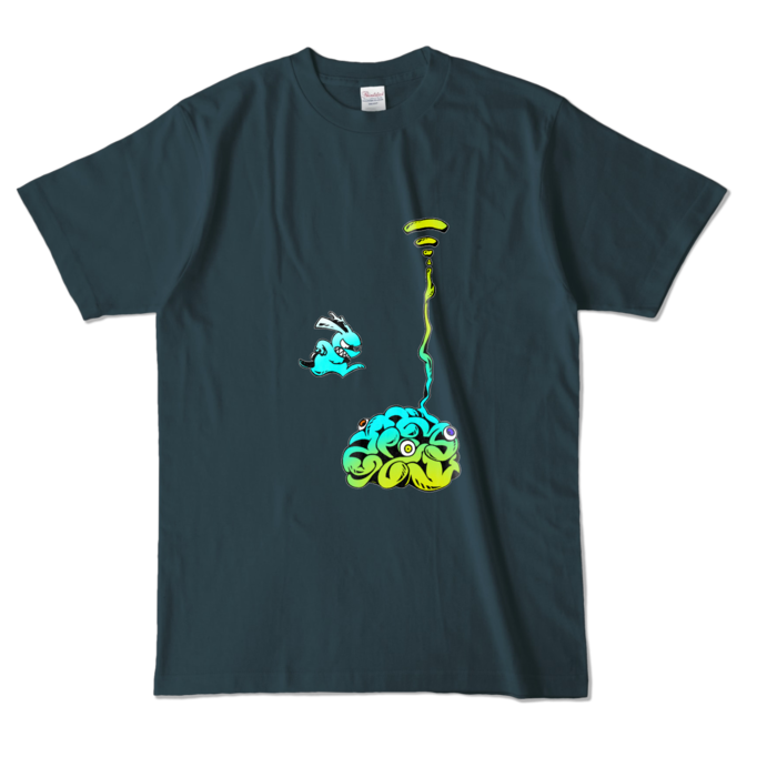 カラーTシャツ - L - デニム (濃色)(6)