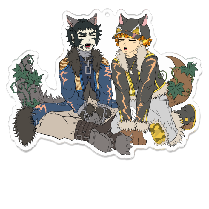 アクリルキーホルダー（コーティング） - 100 x 100 (mm)