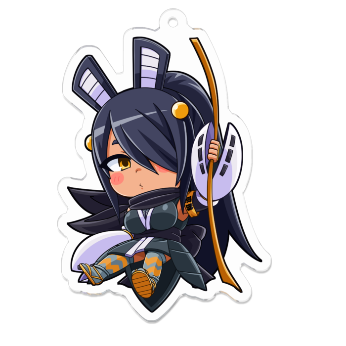 アクリルキーホルダー（コーティング） - 70 x 70 (mm)