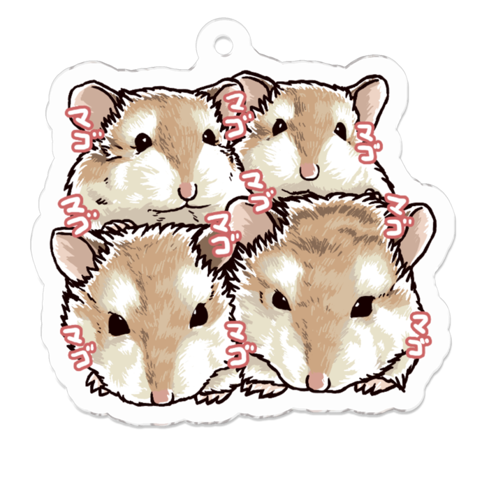 アクリルキーホルダー - 50 x 50 (mm)