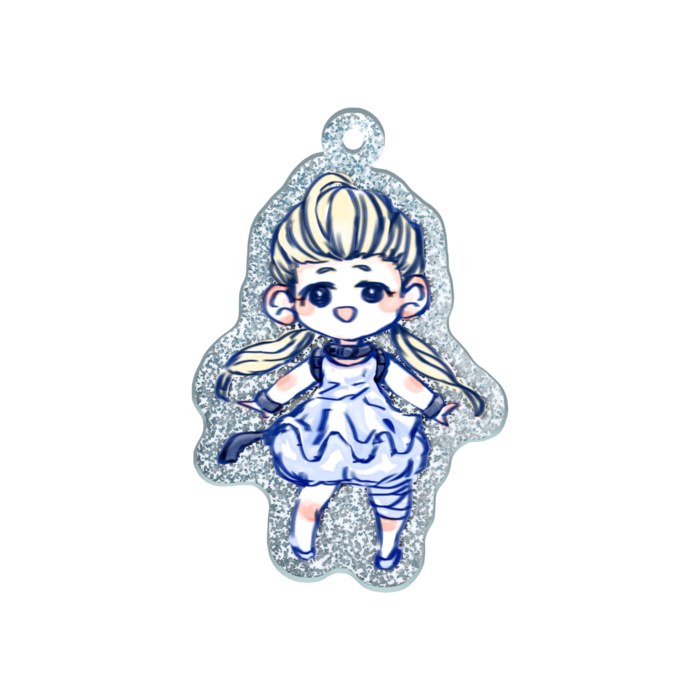 ラメアクリルキーホルダー - 50 × 50mm