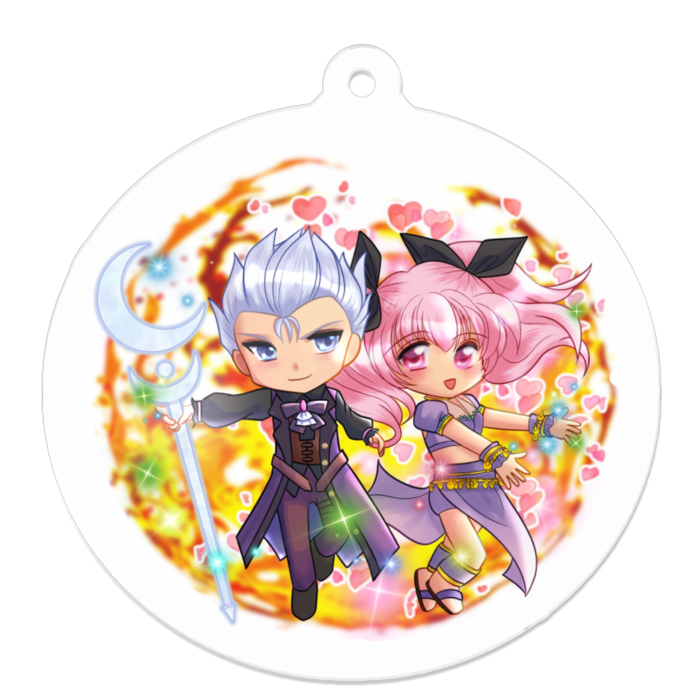 アクリルキーホルダー - 50 x 50 (mm)