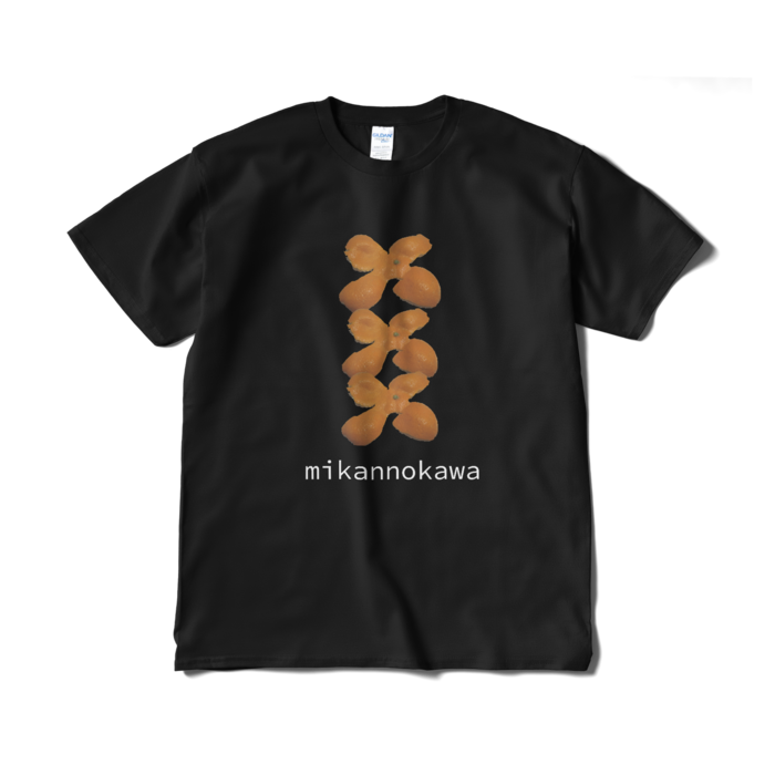 ミカンの皮Tシャツ（短納期） - XL - ブラック