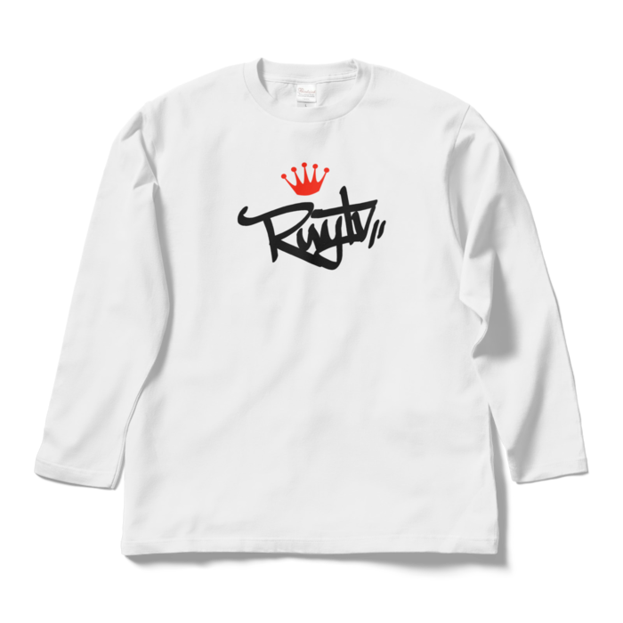 ロングスリーブTシャツ - L - ホワイト(赤)