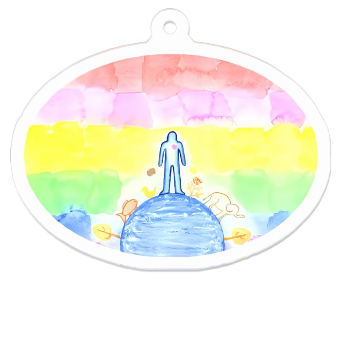 アクリルキーホルダー - 50 x 50 (mm)