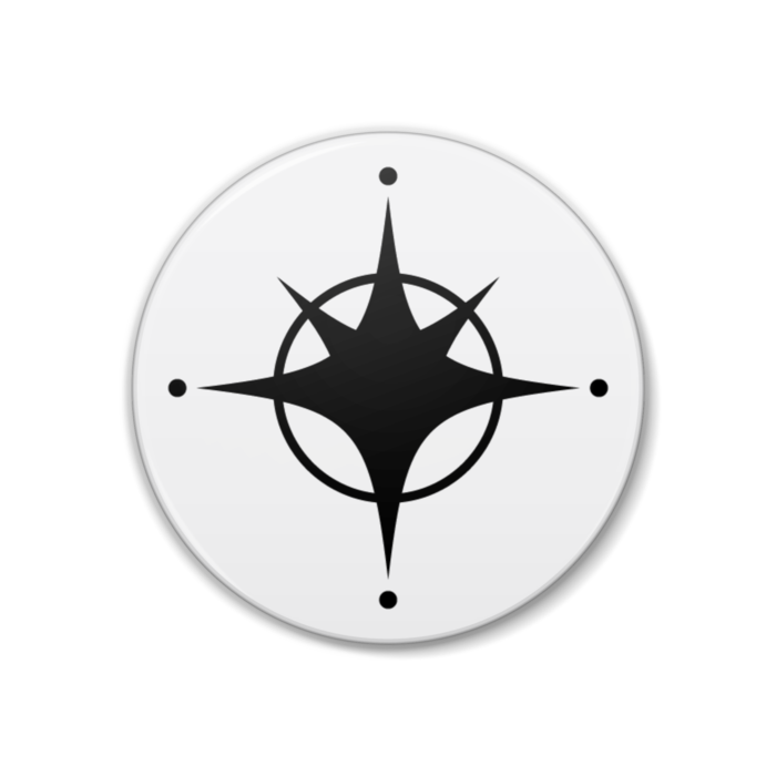 缶バッジ - 38mm - 白