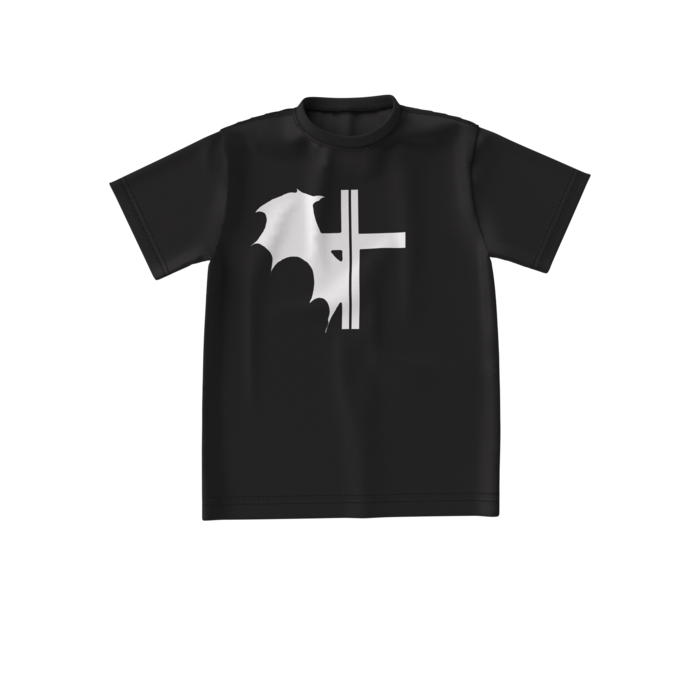 ビッグシルエットTシャツ黒 - S - 正面