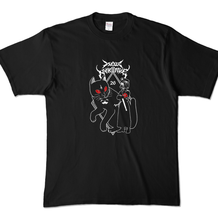 NGothic002Tシャツ - XL - ブラック (濃色)