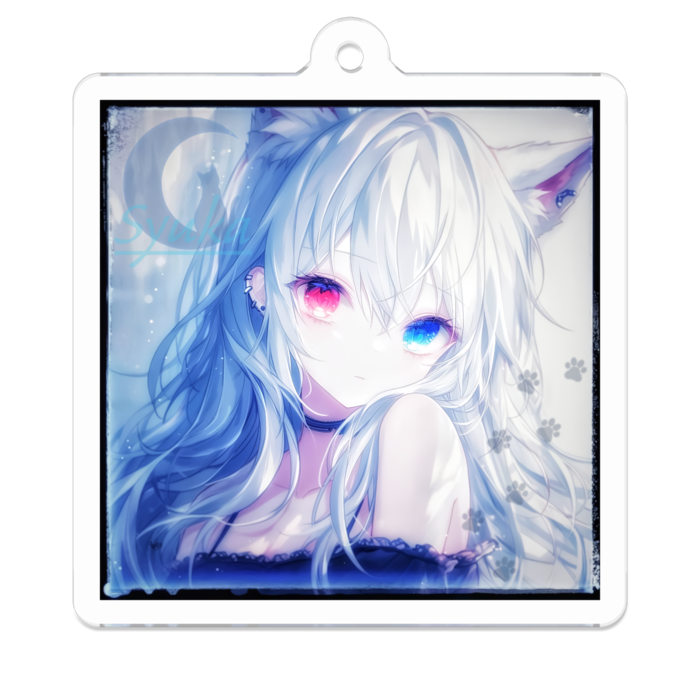 アクリルキーホルダー - 50 x 50 (mm)