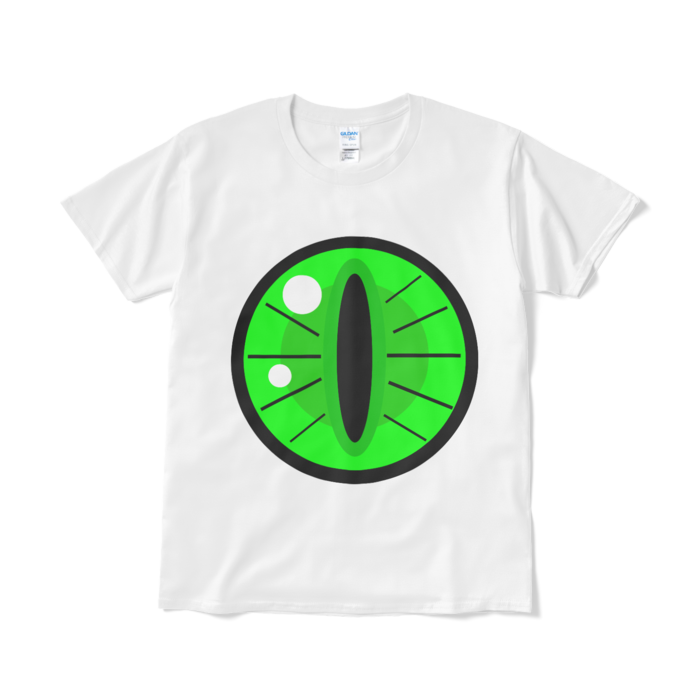 めだまビーストTシャツ(グリーン)（短納期） - L - ホワイト