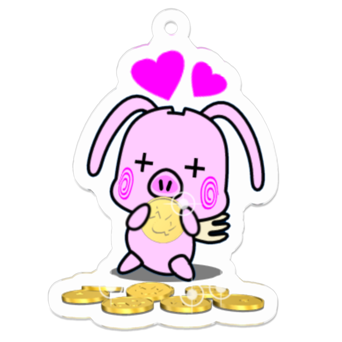 アクリルキーホルダー - 50 x 50 (mm)