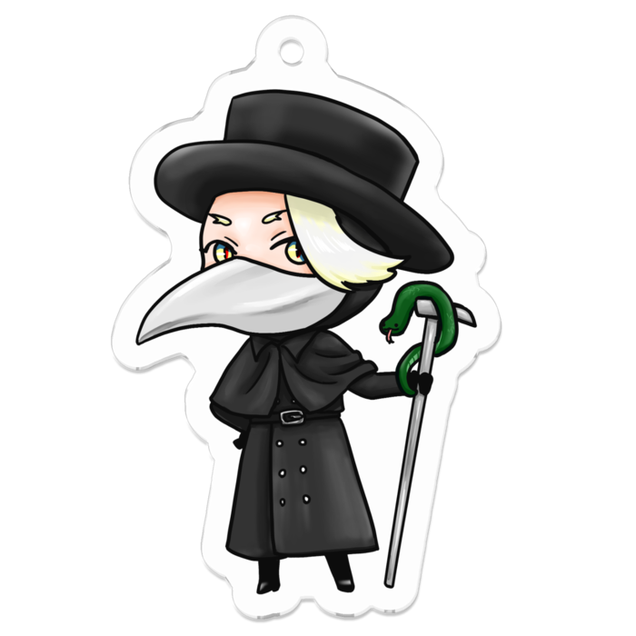 アクリルキーホルダー - 50 x 50 (mm)