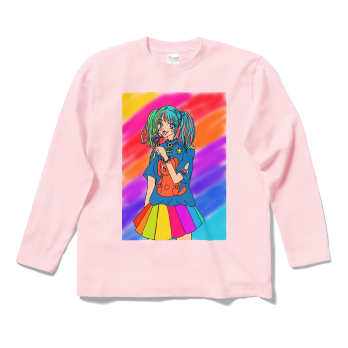 ロングスリーブTシャツ - S - ライトピンク