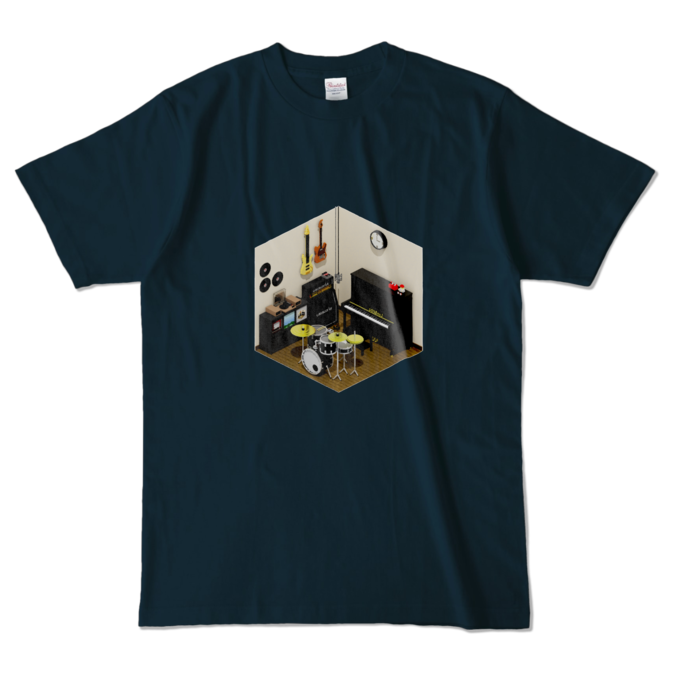 カラーTシャツ - L - ネイビー (濃色)