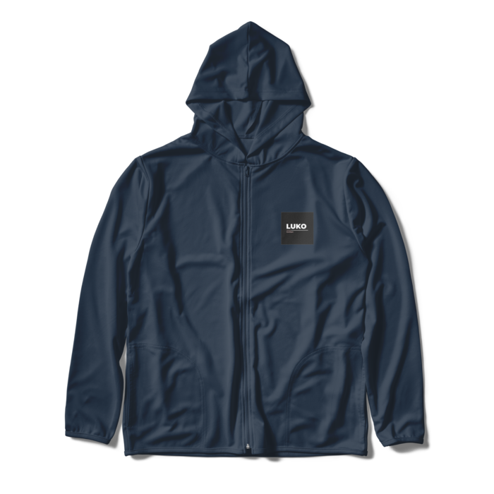 ジップパーカー - XL - ネイビー