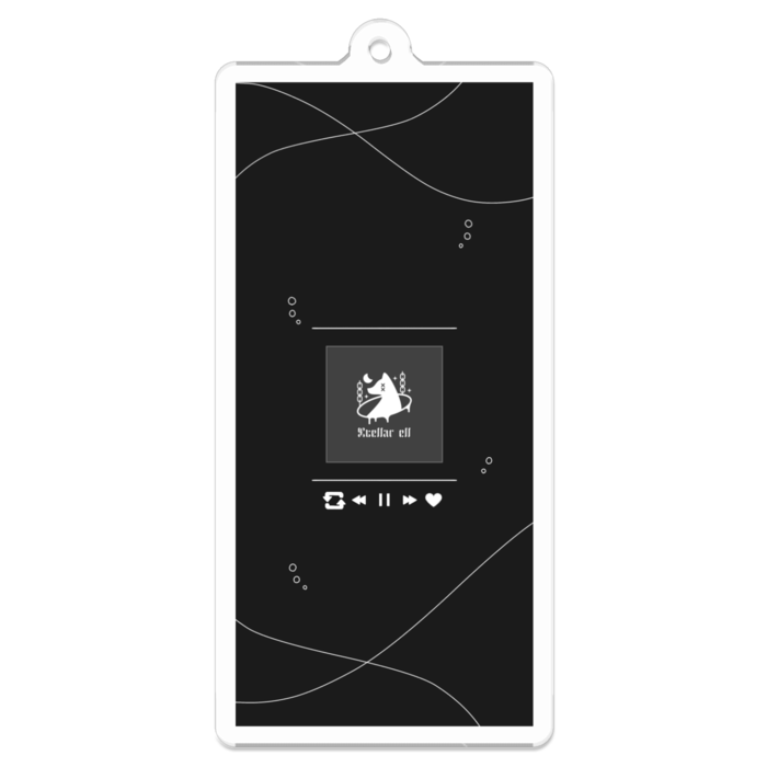 アクリルキーホルダー - 70 x 70 (mm)