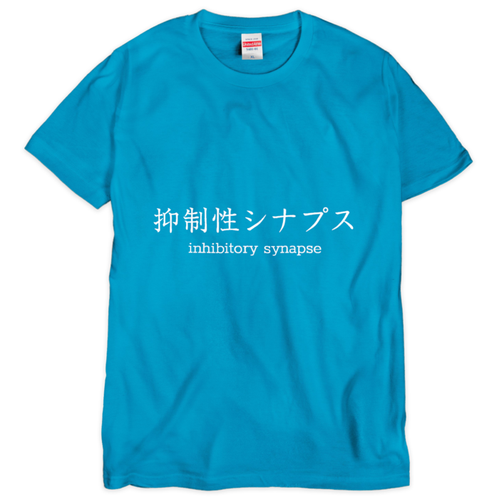 Tシャツ(シルクスクリーン印刷)- XL -水色