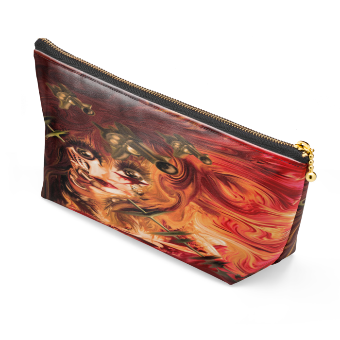 ポーチ - 長さ21.5cm / 高さ10cm - ブラック