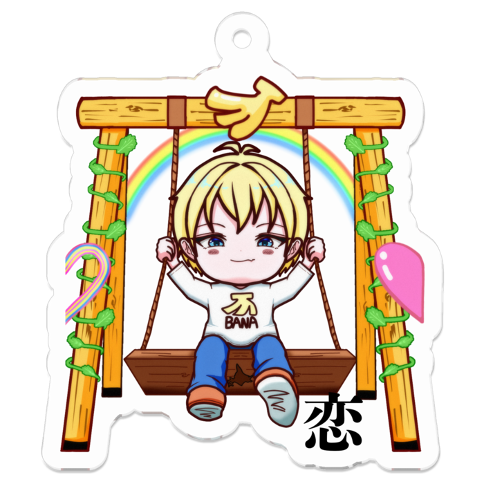アクリルキーホルダー - 50 x 50 (mm)