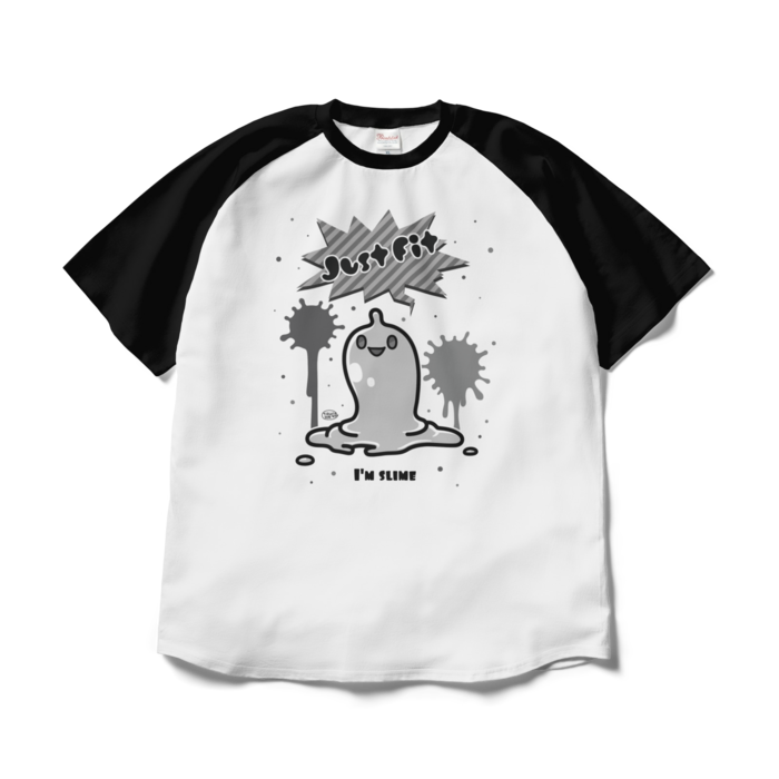 ラグラン（白×黒）　XL