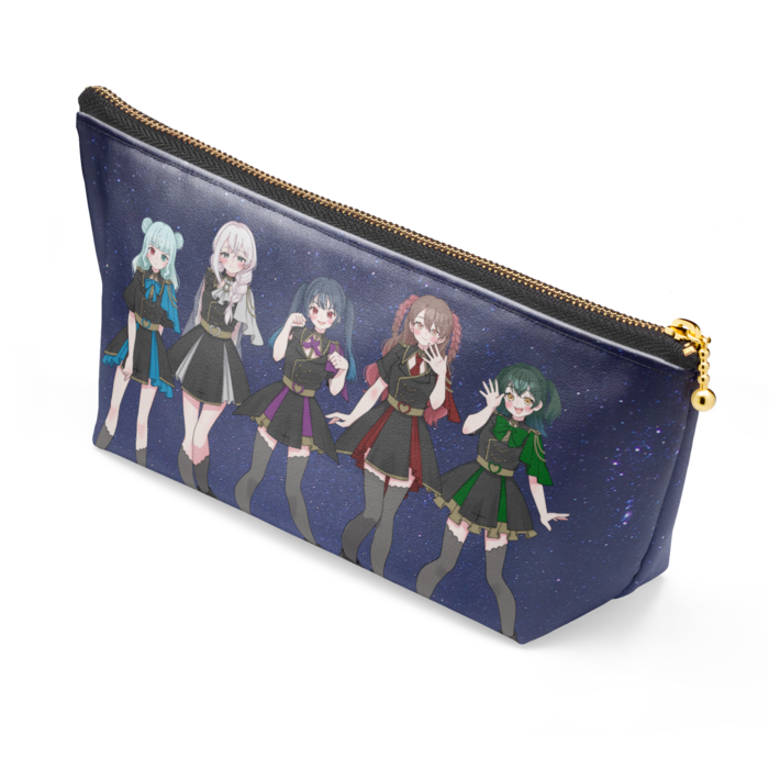 ポーチ - 長さ21.5cm / 高さ10cm - ブラック
