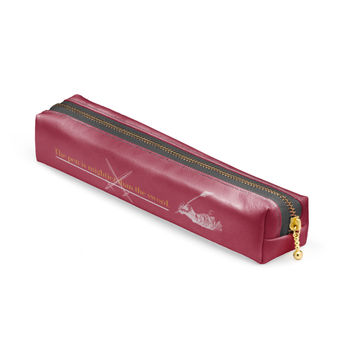 ペンケース - 20 x 4 x 4cm - ブラック