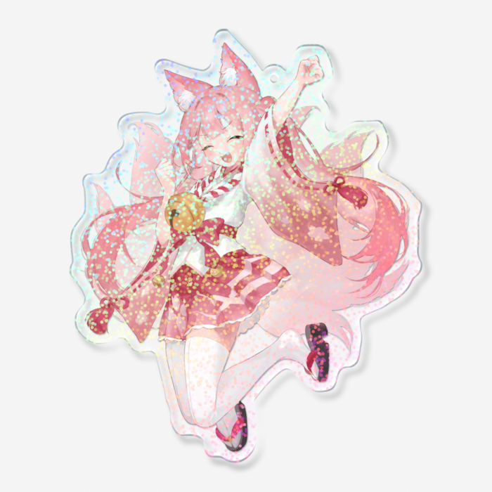 ホログラムアクリルキーホルダー - 100 × 100mm