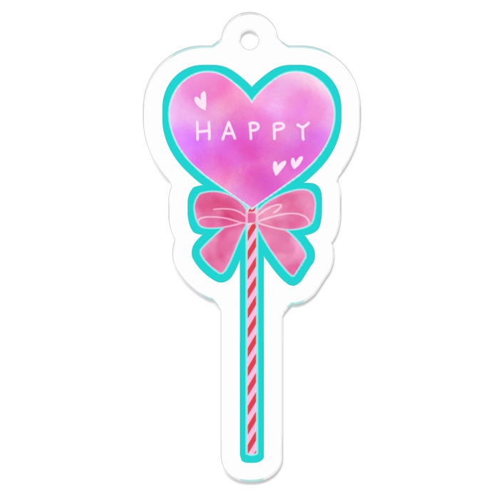 アクリルキーホルダー - 50 x 50 (mm)