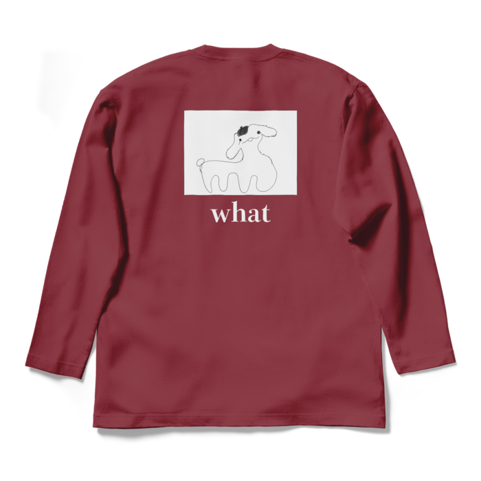 ロングスリーブTシャツ - L - バーガンディ