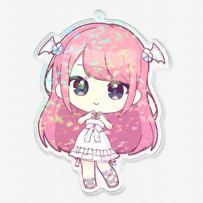 ホログラムアクリルキーホルダー - 100 × 100mm