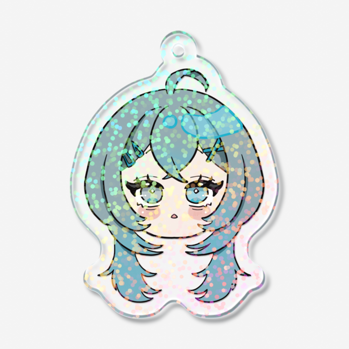 ホログラムアクリルキーホルダー - 50 × 50mm