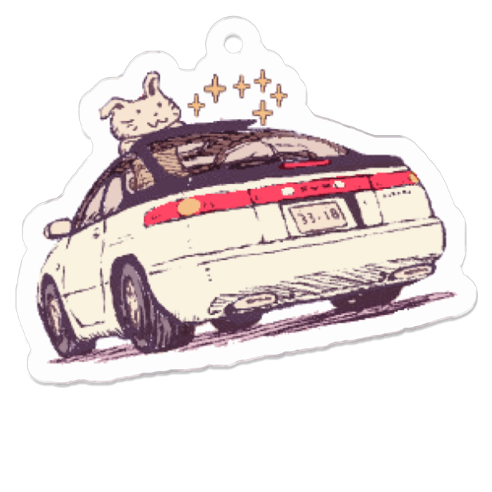 アクリルキーホルダー（コーティング） - 50 x 50 (mm)