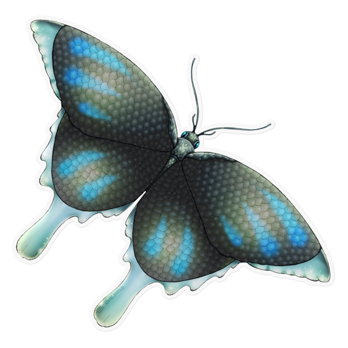 青　ー　クリア／160 x 160㍉