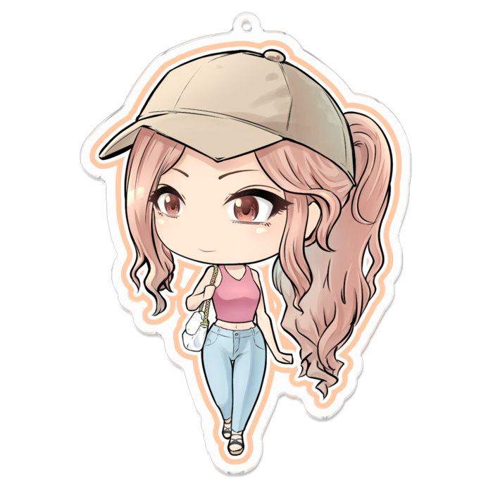 アクリルキーホルダー - 100 x 100 (mm)