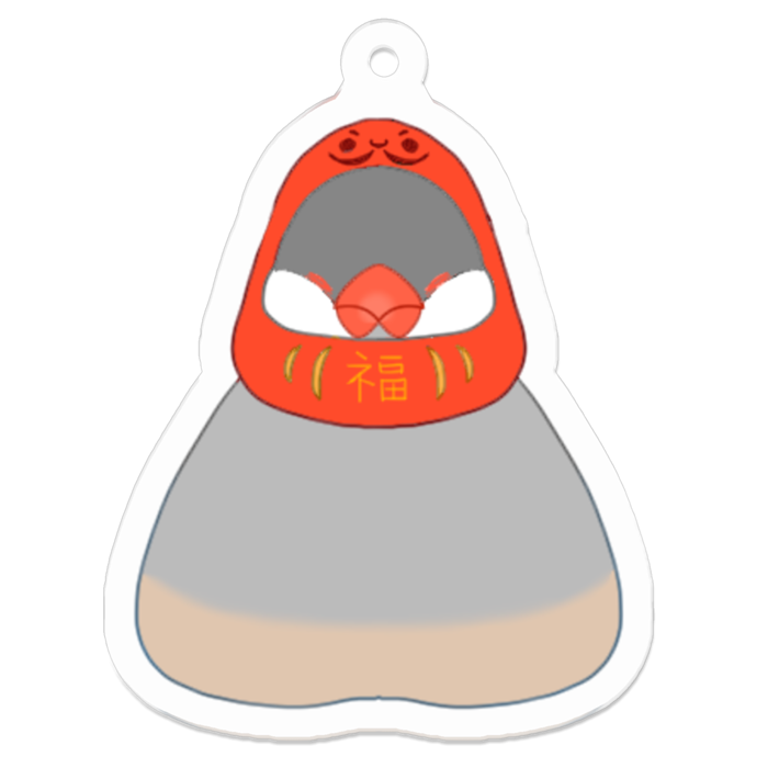 達磨シルバー文鳥