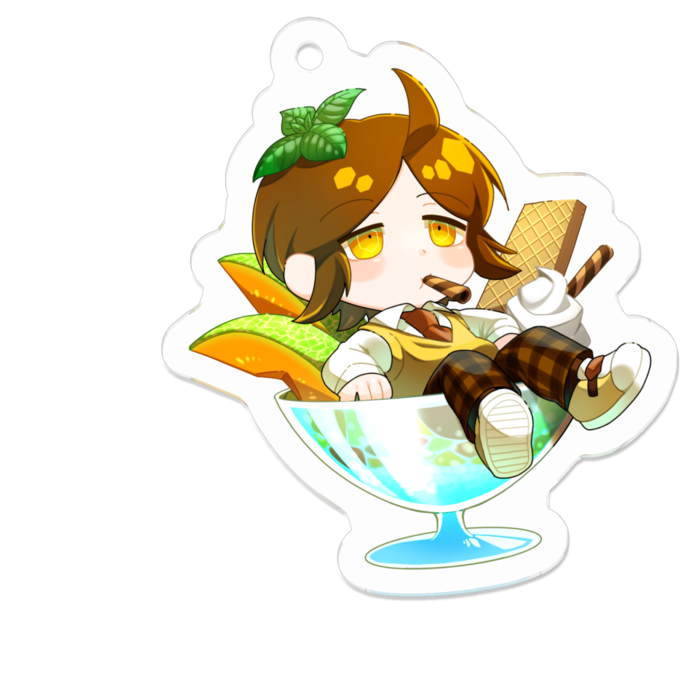 アクリルキーホルダー - 50 x 50 (mm)