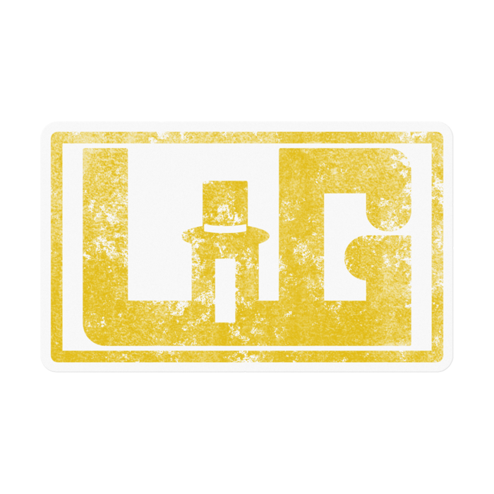 ステッカー黄 - 100 x 100 (mm)