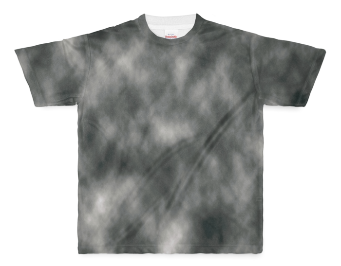 ムラ染風Tシャツ - M - ホワイト