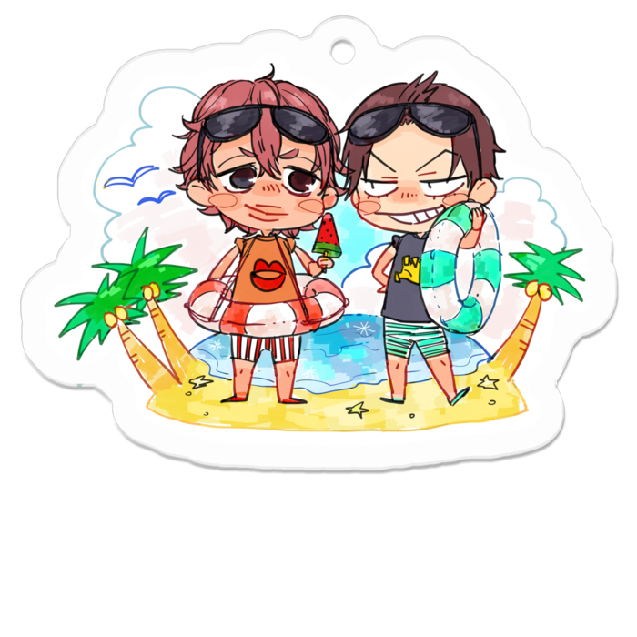 アクリルキーホルダー - 50 x 50 (mm)