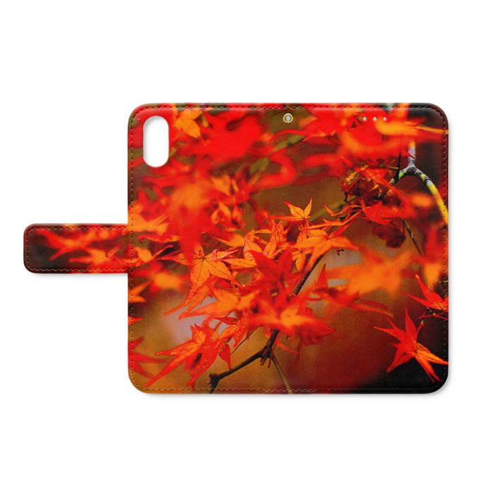 手帳型iPhoneケース - iPhone XS / X - ストラップ穴 あり