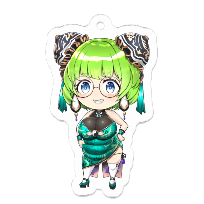 アクリルキーホルダー（コーティング） - 50 x 50 (mm)