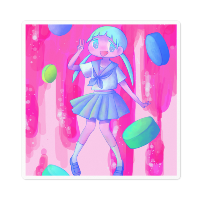 ステッカー - 100 x 100 (mm)