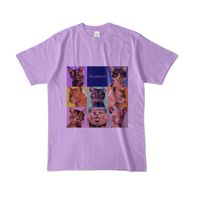 カラーTシャツ - L - ライトパープル (淡色)