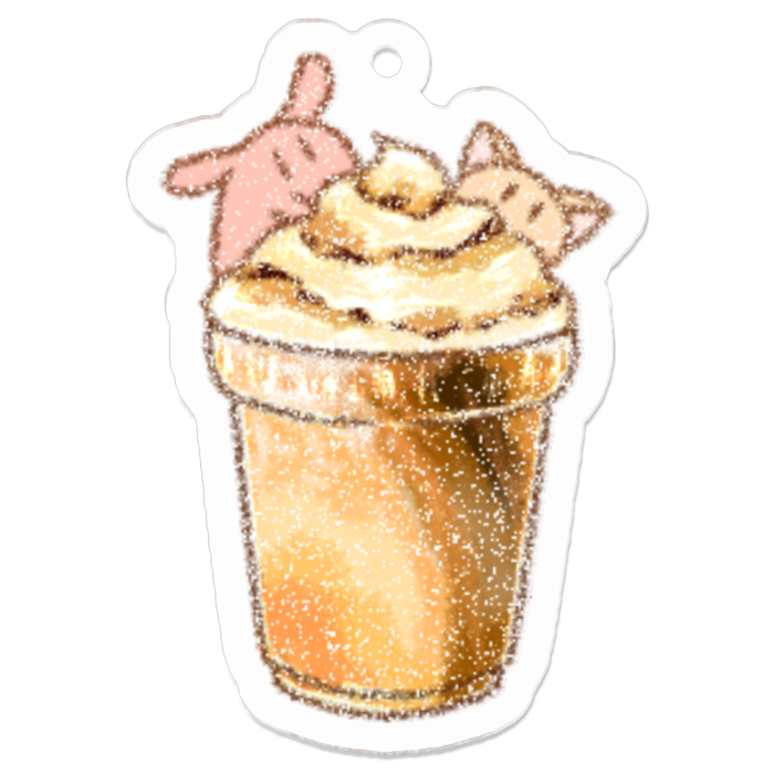 アクリルキーホルダー(コーティング) - 50 x 50 (mm)